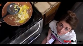 Hungry StepDaughter Eats Balls for BREAKFAST