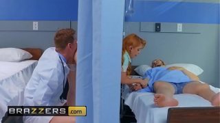 red head nurse penny banging with young doctor