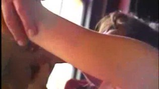 Vintage porn from London DP with huge facial